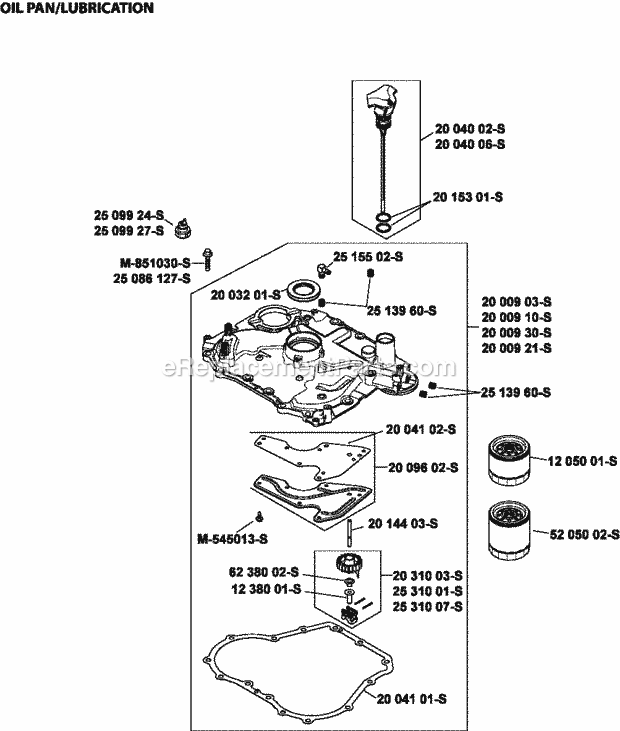 Kohler SV470-0111 15 Hp Engine Page K Diagram