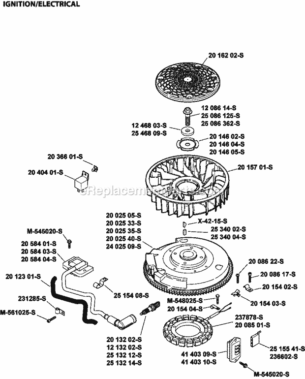 Kohler SV470-3200 15 Hp Engine Page I Diagram