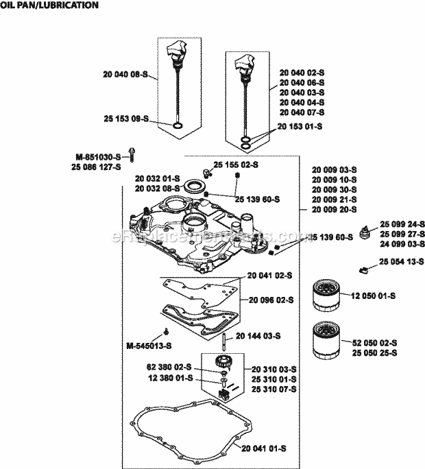 Kohler SV540-3216 18 Hp Engine Page K Diagram