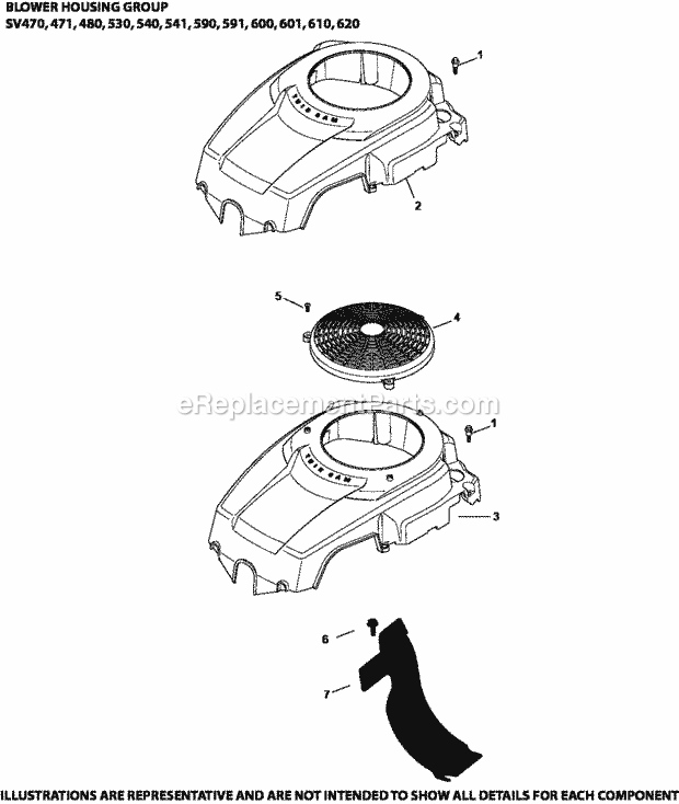 Kohler SV540-3226 18 Hp Engine Page B Diagram