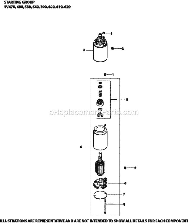 Kohler SV590-3224 19 Hp Engine Page M Diagram