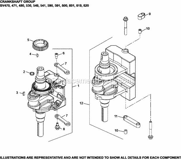 Kohler SV590-3224 19 Hp Engine Page E Diagram