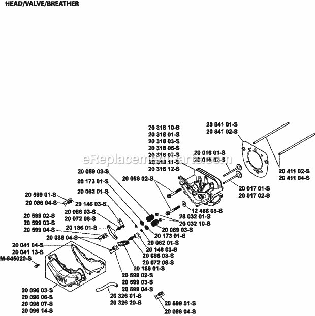 Kohler SV620-3213 22 Hp Engine Page H Diagram
