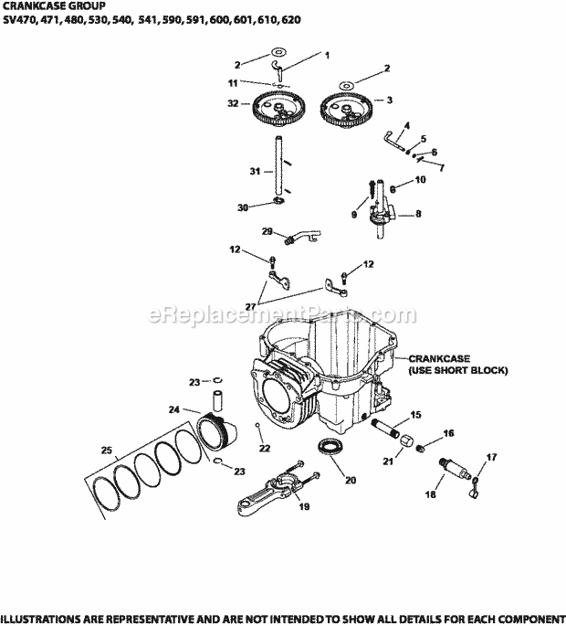 Kohler SV620-3220 22 Hp Engine Page C Diagram