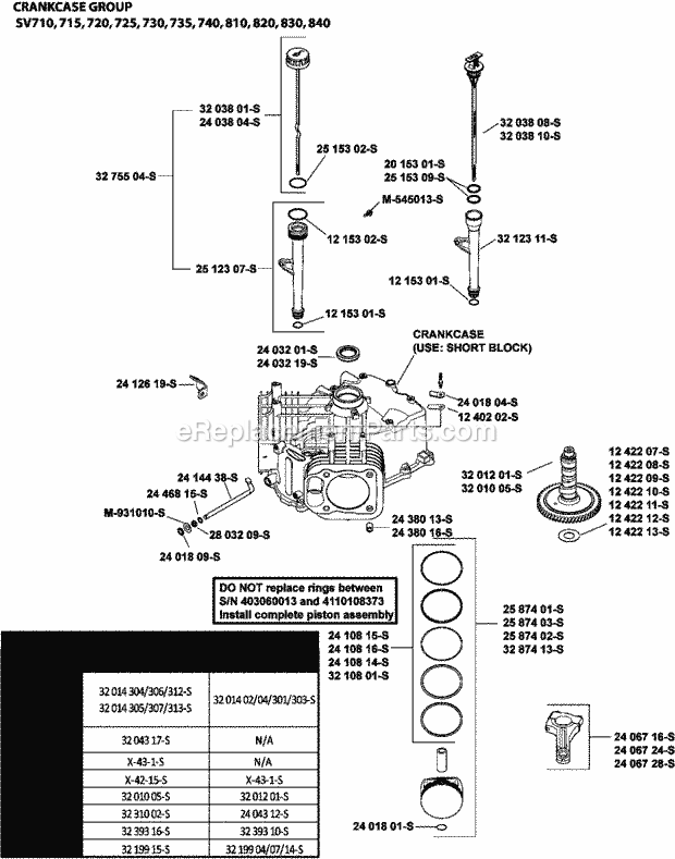 Kohler SV720-0012 23 Hp Engine Page D Diagram