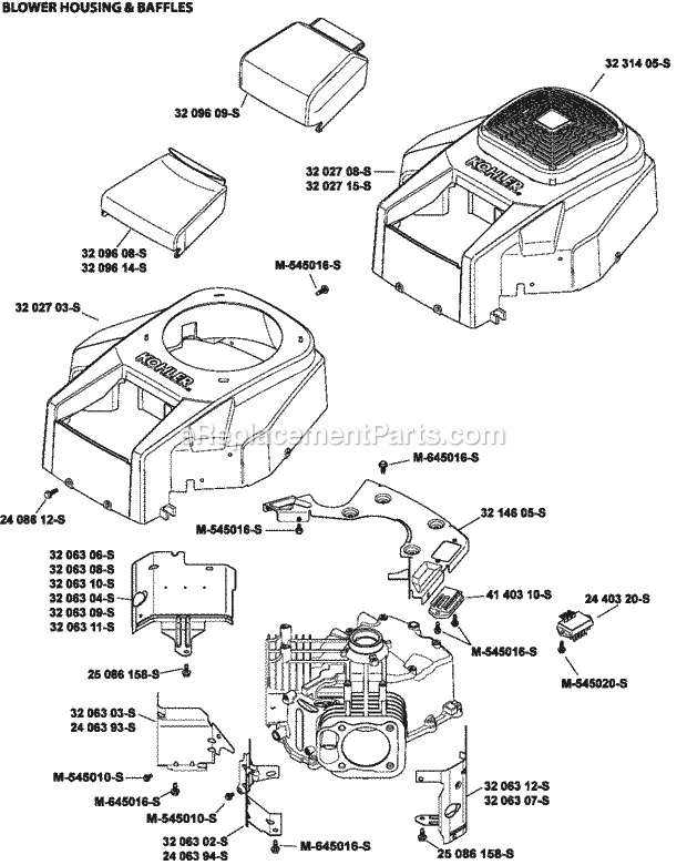 Kohler SV735-3023 26 Hp Engine Page B Diagram
