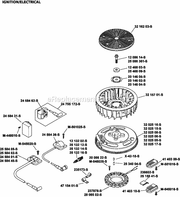 Kohler SV830-3018 25 Hp Engine Page I Diagram