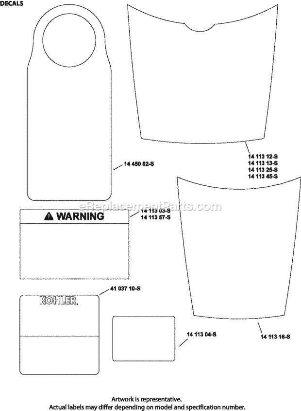 Kohler XT149-0223 Engine Page E Diagram