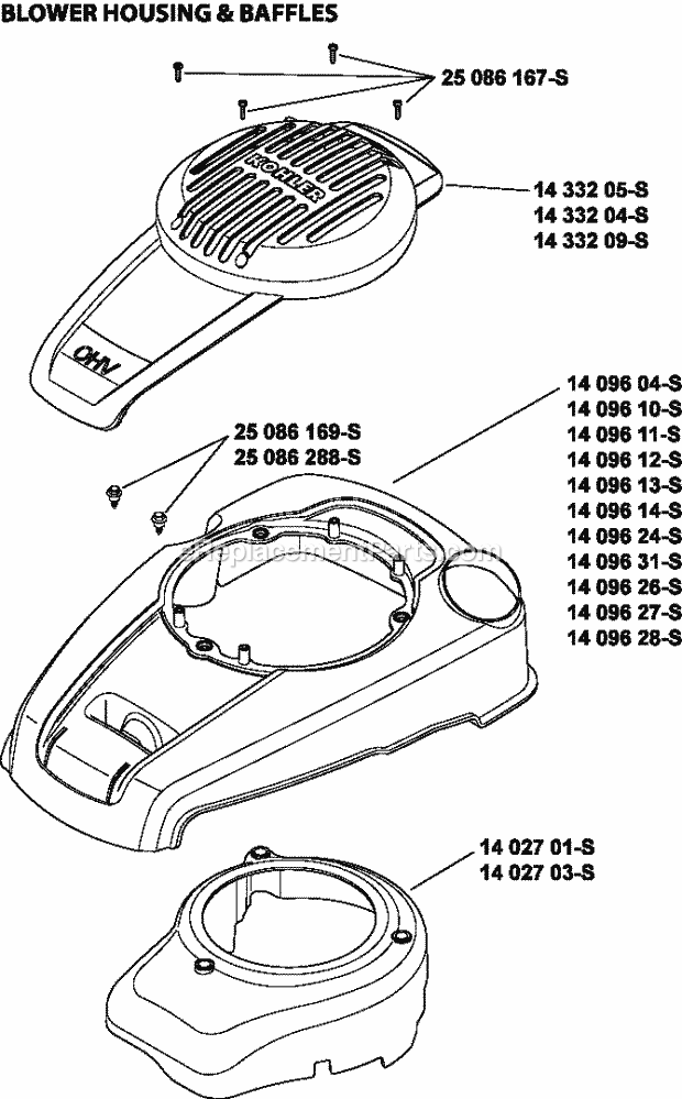 Kohler XT173-0042 Engine Page B Diagram