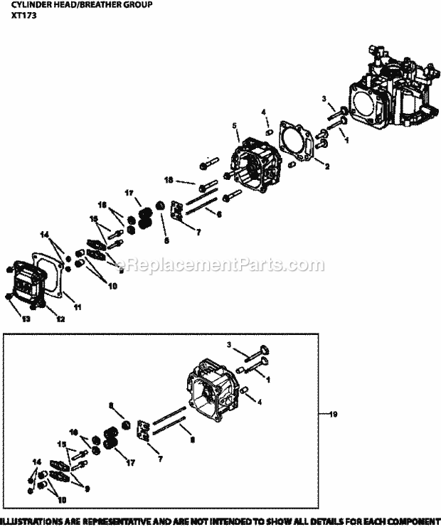 Kohler XT173-3204 Marketing Basic Page H Diagram