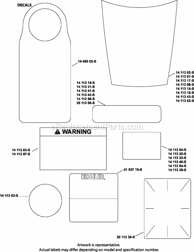 Kohler XT173-3204 Marketing Basic Page I Diagram