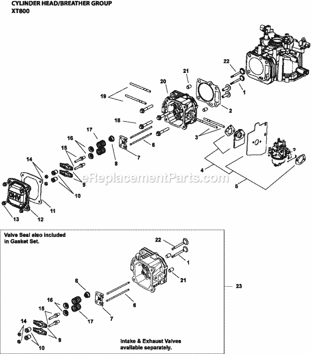 Kohler XT800-3040 Rover Mtd (8.0 Ft Lbs Gross T Page E Diagram