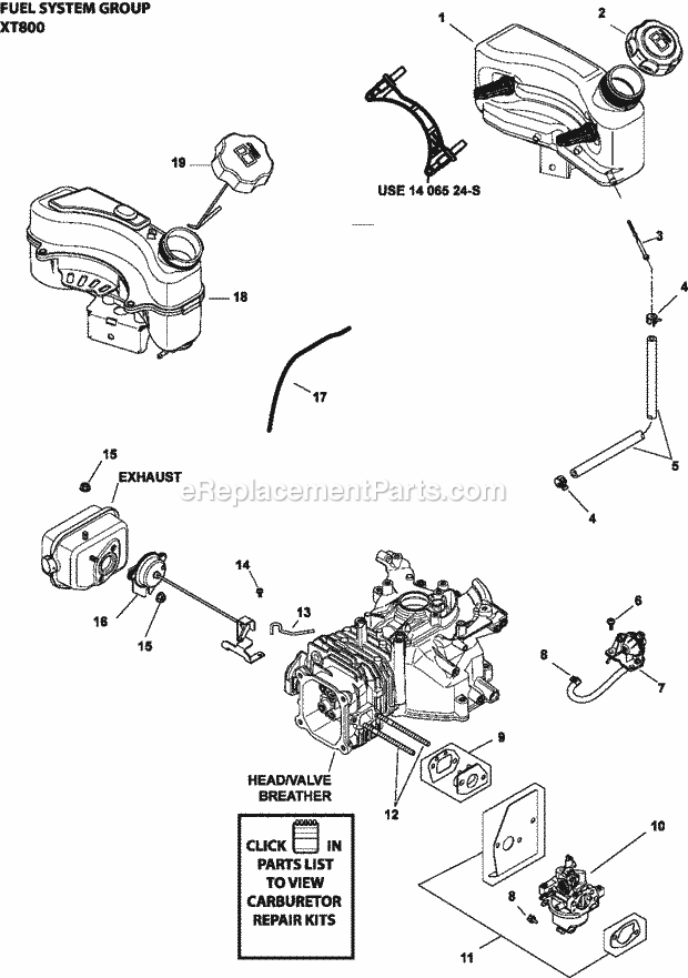 Kohler XT800-3040 Rover Mtd (8.0 Ft Lbs Gross T Page H Diagram