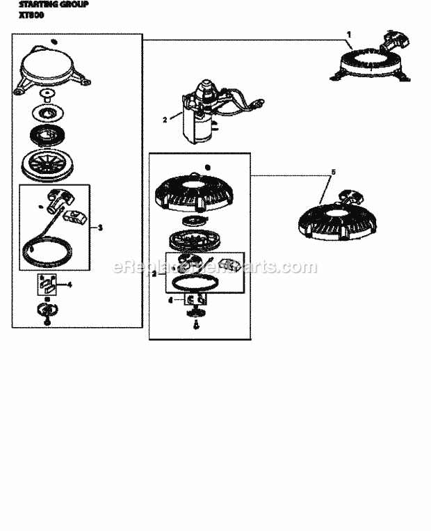 Kohler XT800-3086 Engine Starting_Group_Xt800-3086_Xt800 Diagram