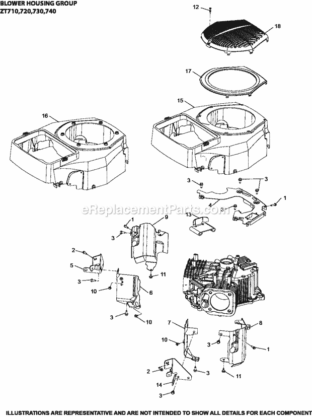 Kohler ZT740-3002 Market Spec (25 Hp (18.6 Kw)) Page B Diagram