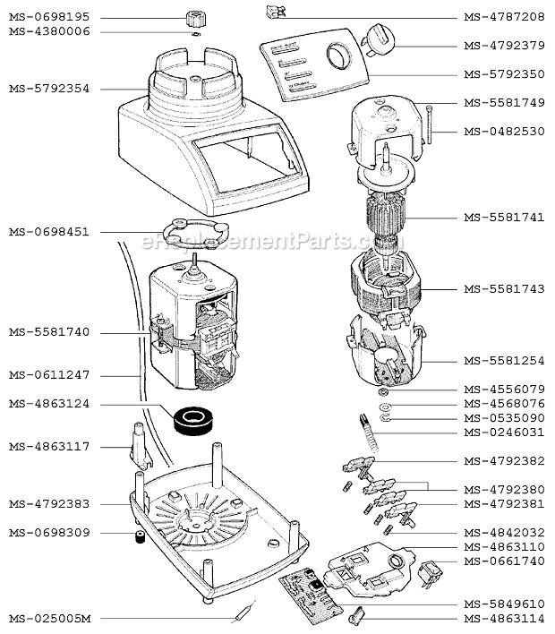 Krups Blender Food Processor Ice Crusher Power X Combi Mixer 239, 243 Pick  Part