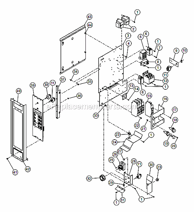 Lang ECOF-C Electric Convection Oven Page B Diagram