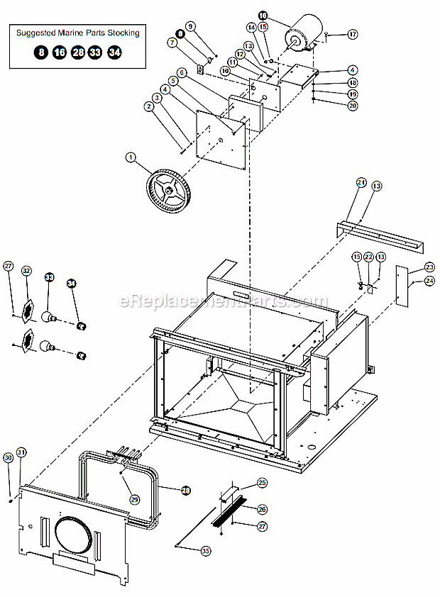 Lang ECOF-C Electric Convection Oven Page C Diagram