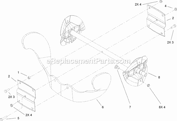 Lawn Boy 34002 (280000001-280999999)(2008) Insight Snowblower Rotor Assembly Diagram