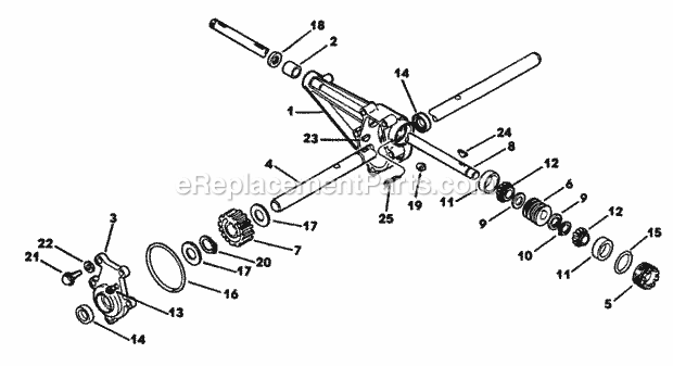 Lawn Boy 55384A (J00000001-J99999999)(1990) St1032 Snowblower Gear Case Diagram