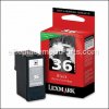 Lexmark 36 Black Return Program Print Cartridge part number: 18C2130