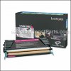 Lexmark Magenta High Yield Return Program Toner Cartridge part number: C736H1MG