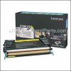 Lexmark Yellow High Yield Return Program Toner Cartridge part number: C736H1YG