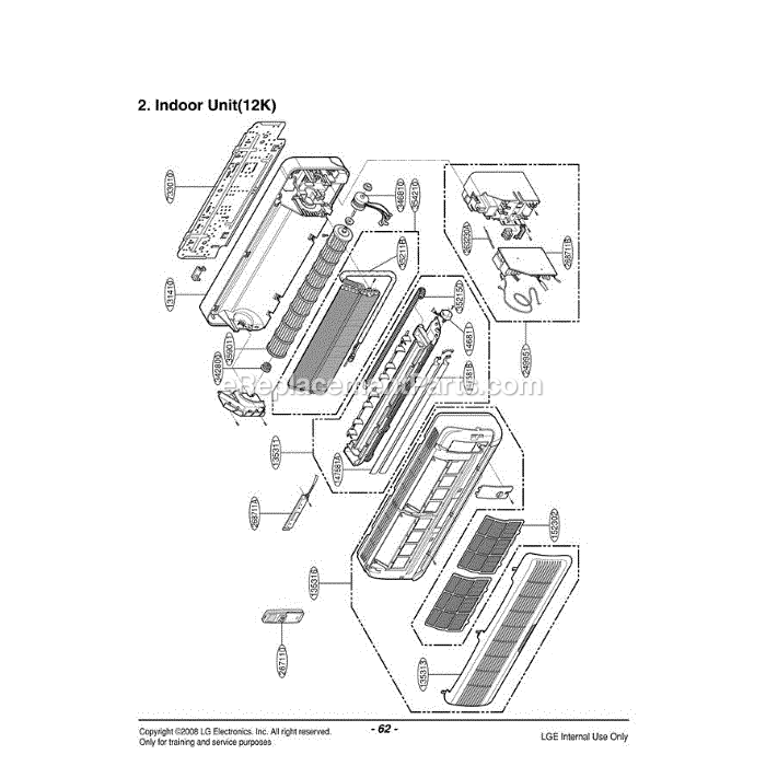 LG HMH012KD1 (ASICICT) Air Conditioner Section (2) Diagram