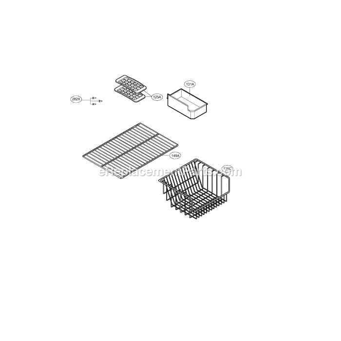 LG LBN22515ST (00) Refrigerator Freezer Diagram