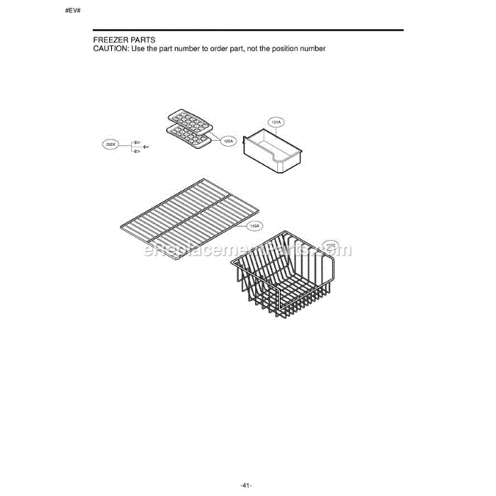 LG LBN22515WW (ASWCLGG) Refrigerator Section (3) Diagram