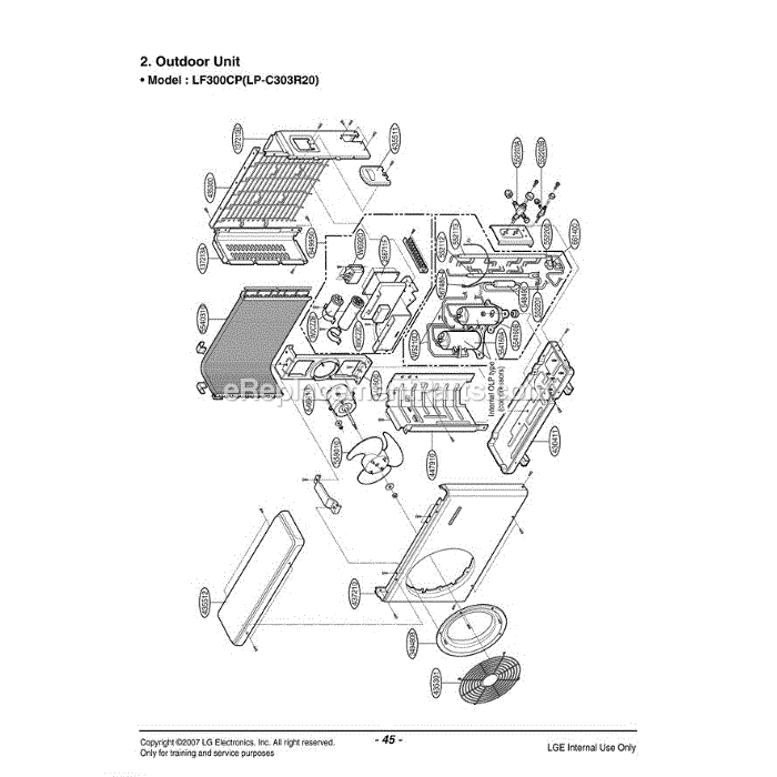 LG LF300CP (AWHAEUS) Air Conditioner Section (2) Diagram