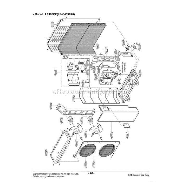 LG LF480CE (ANWAEUS) Air Conditioner Section (2) Diagram