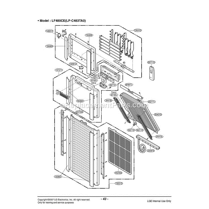 LG LF480CE (ANWAEUS) Air Conditioner Section (3) Diagram
