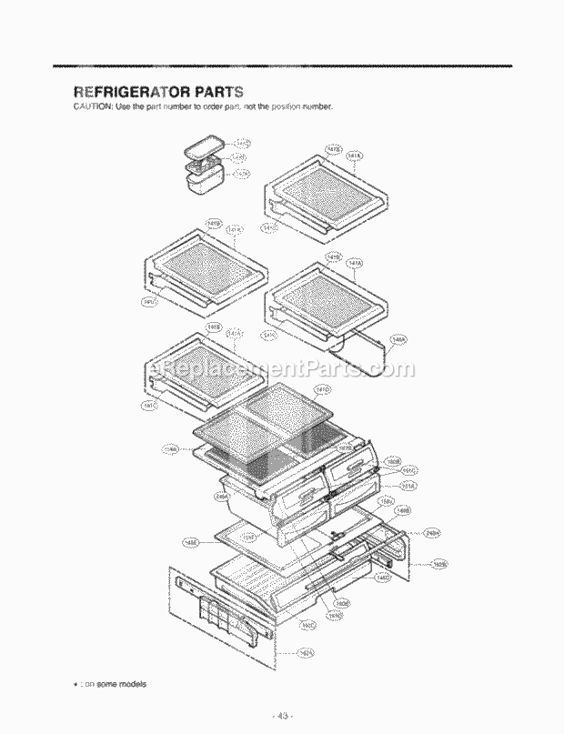 LG LFC25760TT Bottom Freezer Refrigerator Refrigerator Parts Diagram