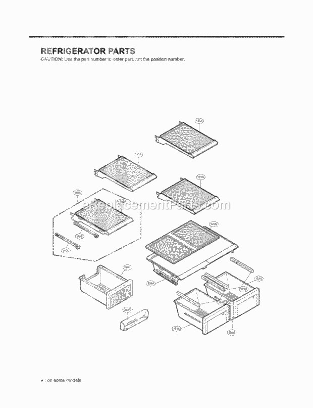 LG LFX25980ST Bottom Freezer Bottom-Mount Refrigerator Refrigerator Parts Diagram