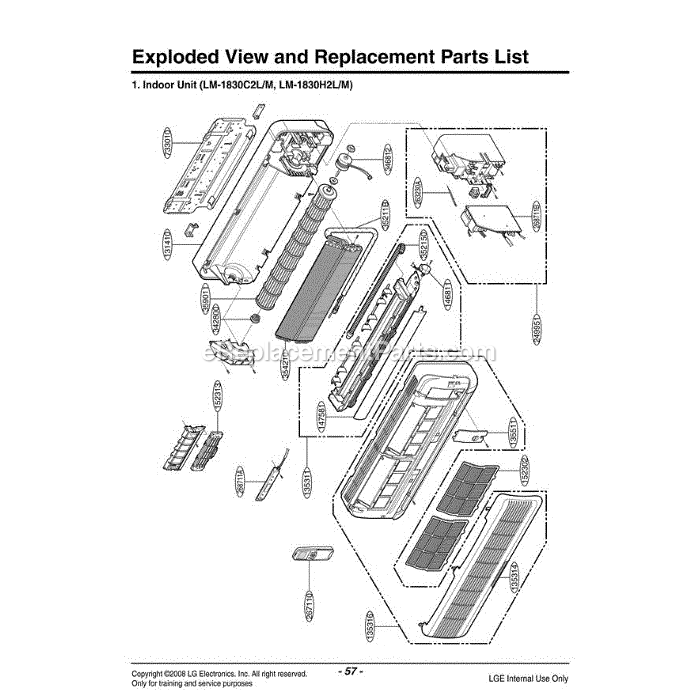 LG LM-1830C2L (AMB6CND) Air Conditioner Section (2) Diagram