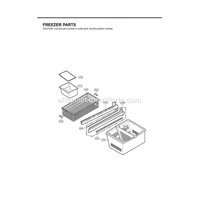 LG LMX25981ST (ASTCGSC) Refrigerator Section (2) Diagram