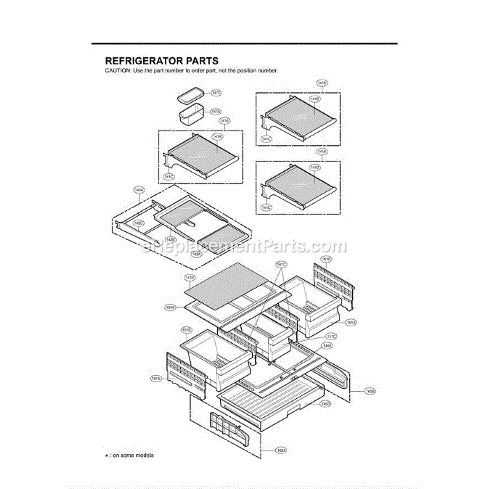 LG LMX25981ST (ASTCGSC) Refrigerator Section (3) Diagram