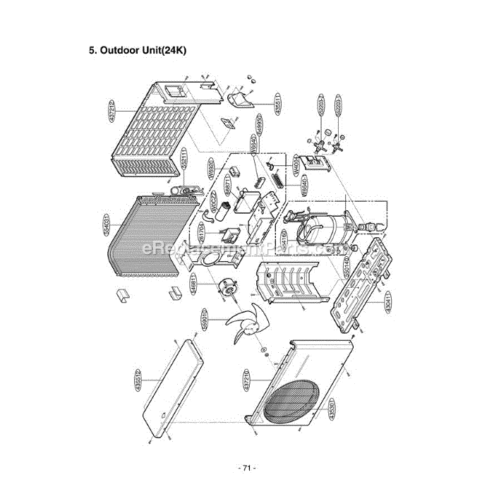 LG LS-K2430CL (AMB6CND) Air Conditioner Section (2) Diagram