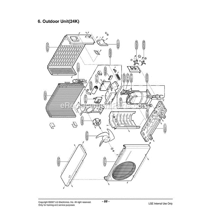 LG LS-K2430HL (AMB6CND) Air Conditioner Section (2) Diagram