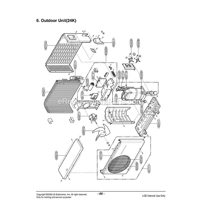 LG TS-K2430HL (AMB6TFC) Air Conditioner Section (2) Diagram