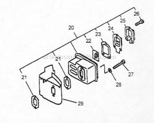 Little Wonder 2230S Gas Hedge Trimmer Page F Diagram