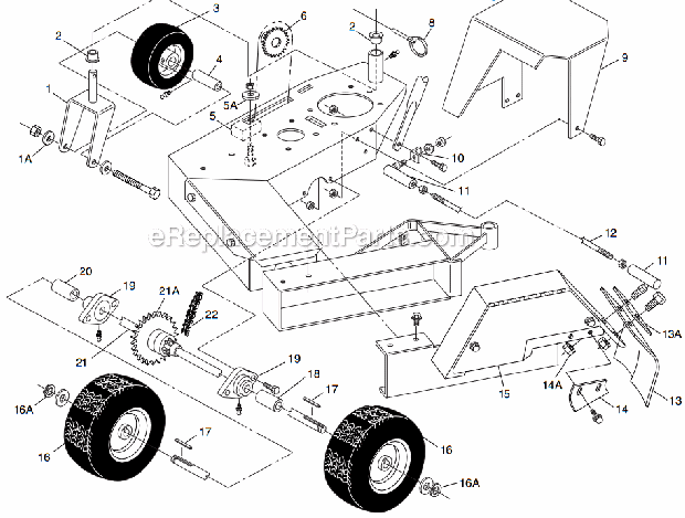 Little Wonder 900 Walk Behind Edger Wheel_Drive_And_Guard_Assembly Diagram
