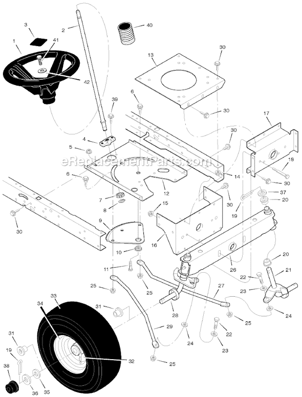 Murray 405011X52A 40" Lawn Tractor Page G Diagram