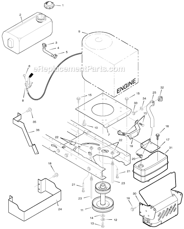 Murray 405013x50A 40" Lawn Tractor Page C Diagram