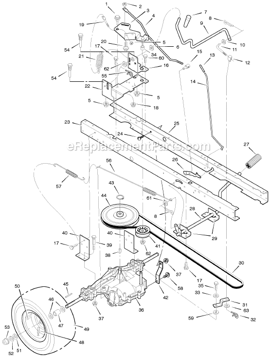 Murray 405016x31A 40" Lawn Tractor Page D Diagram