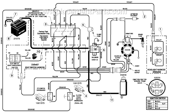 Murray 405017x78A 40" Lawn Tractor Page B Diagram