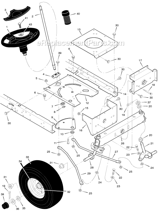 Murray 405017x78A 40" Lawn Tractor Page G Diagram