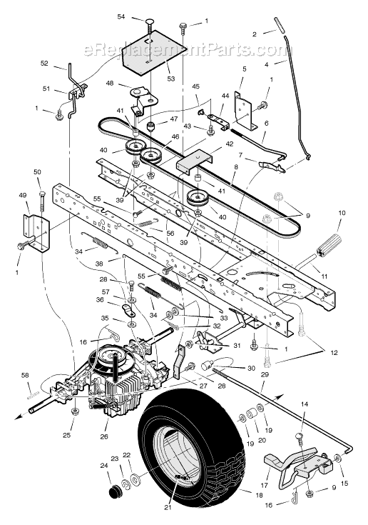 Murray 405602x51A 40" Lawn Tractor Page B Diagram