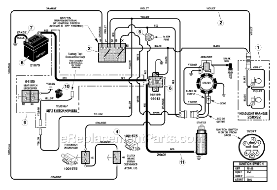 Murray 405602x51A 40" Lawn Tractor Page C Diagram